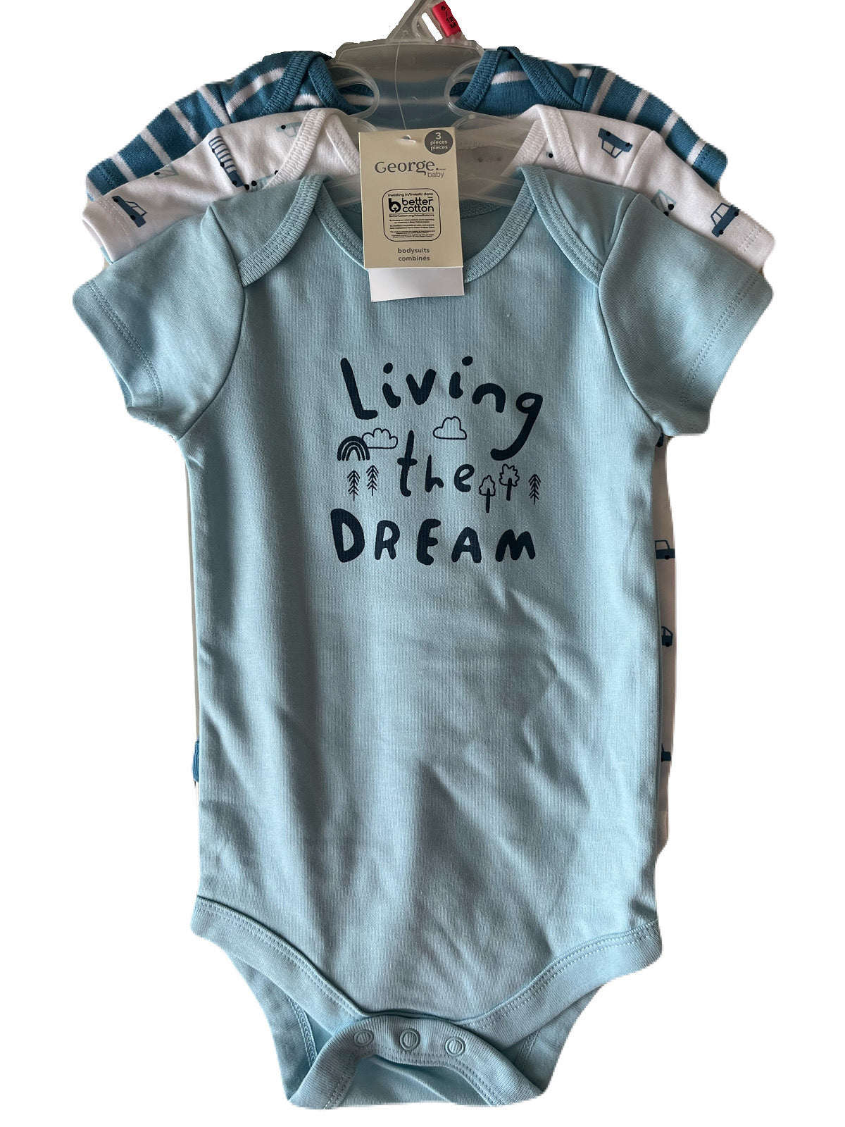 George Onesie Set 6-12m