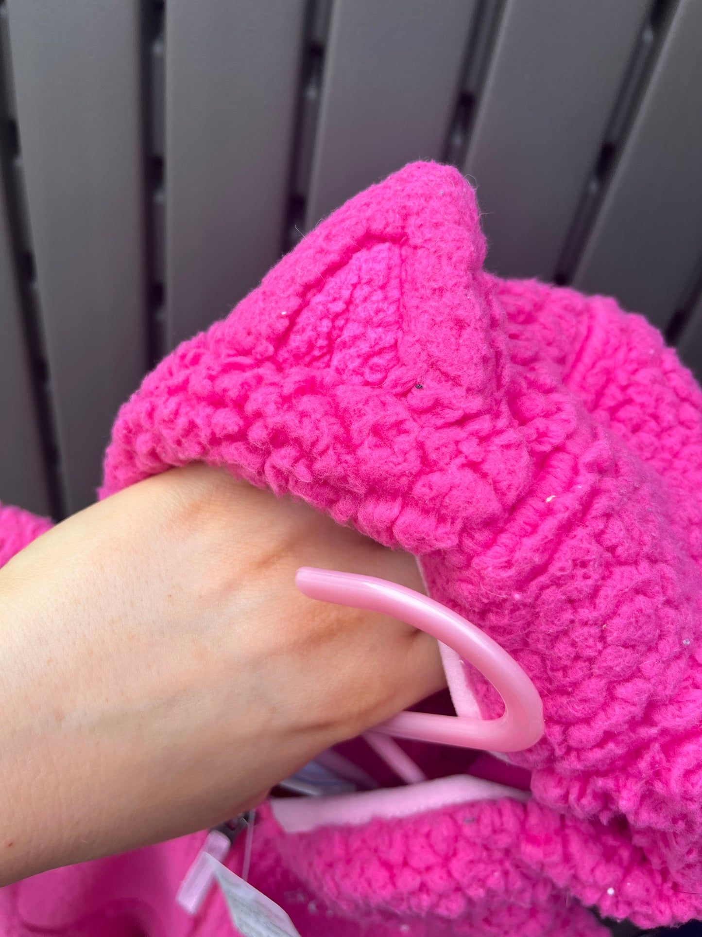 Columbia Hot Pink Cat-Ear Bunting Suit 3-6m