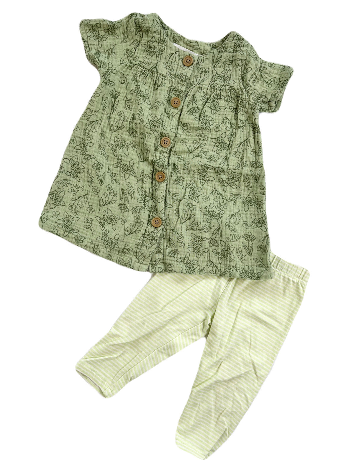 Joe Fresh Dress & George Leggings 6-12M