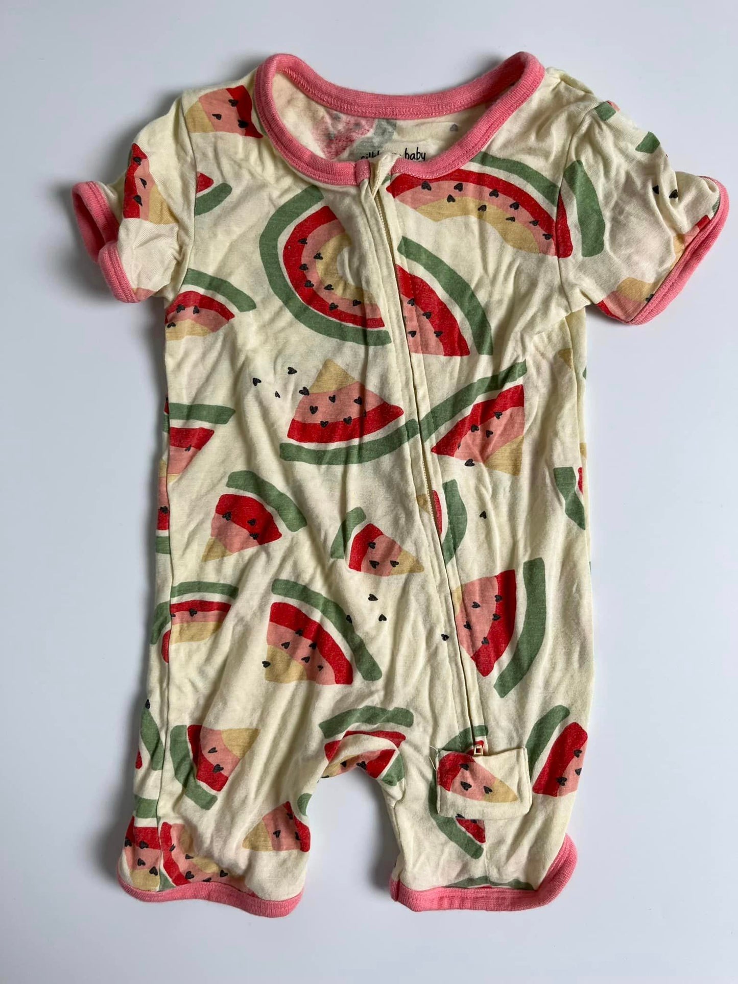 Silkberry Bamboo Romper 0-3m
