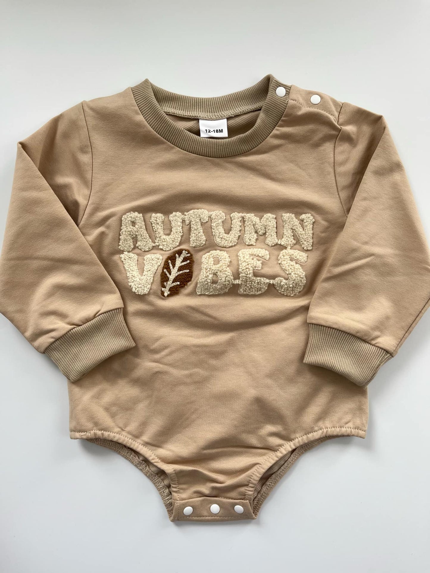"Autumn Vibes" Bubble Romper 12-18m