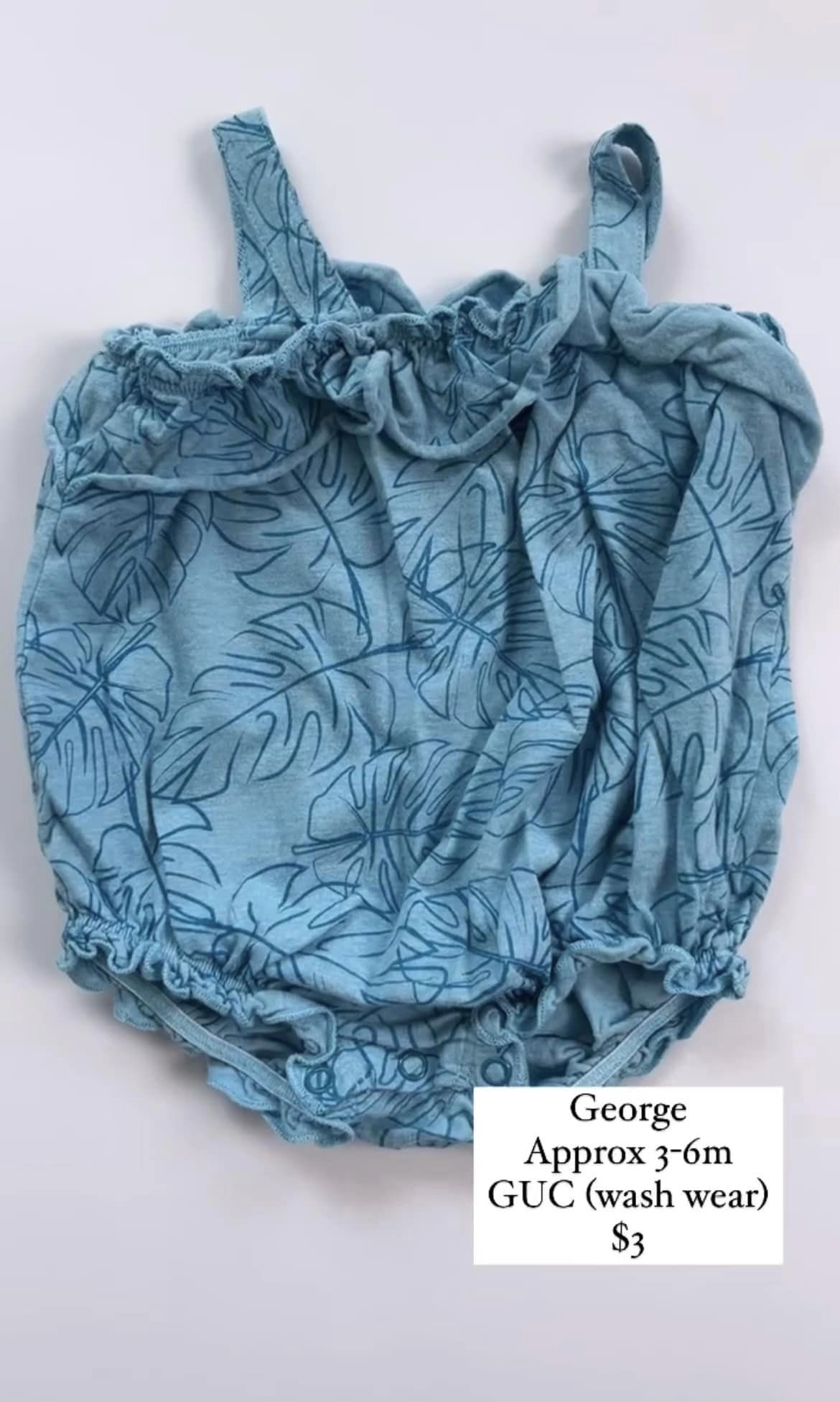 George Romper 3-6m