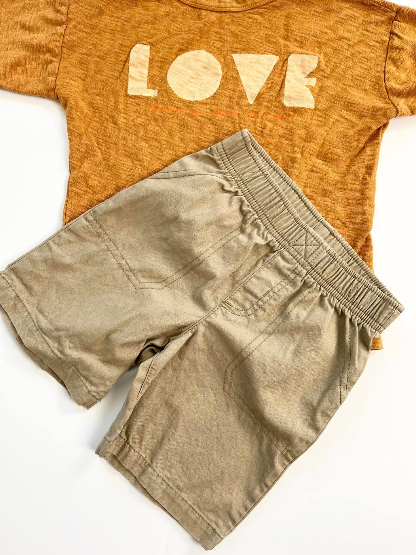 ZARA Shirt & Carters Shorts 4T