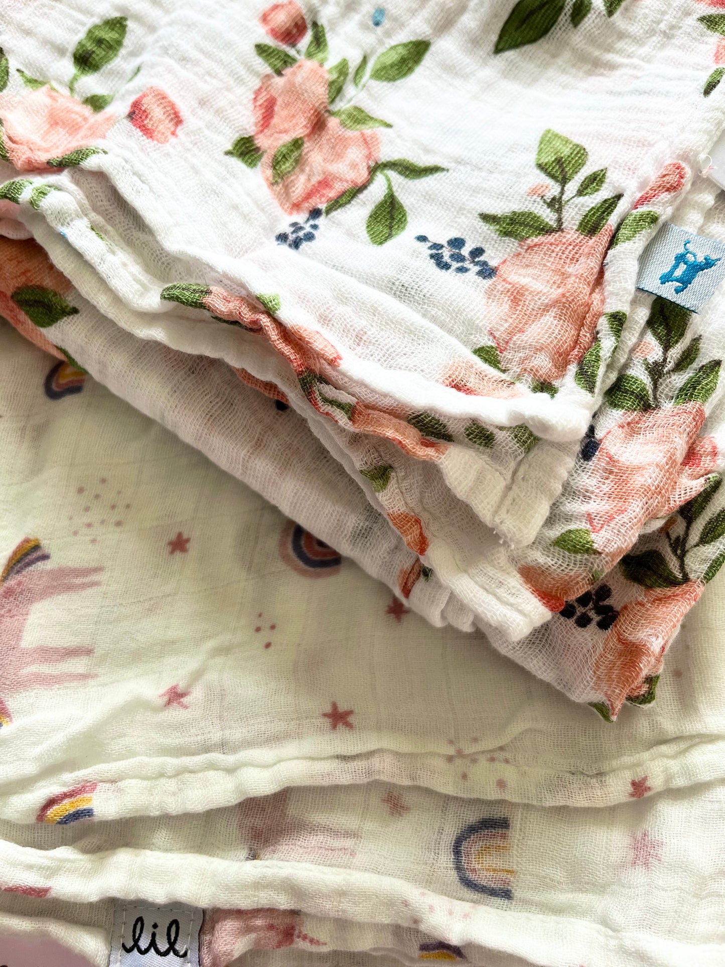 Little Unicorn & Little North Co Muslin Swaddles (2)