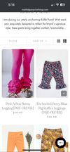 Matilda Jane Ruffle Leggings 2T