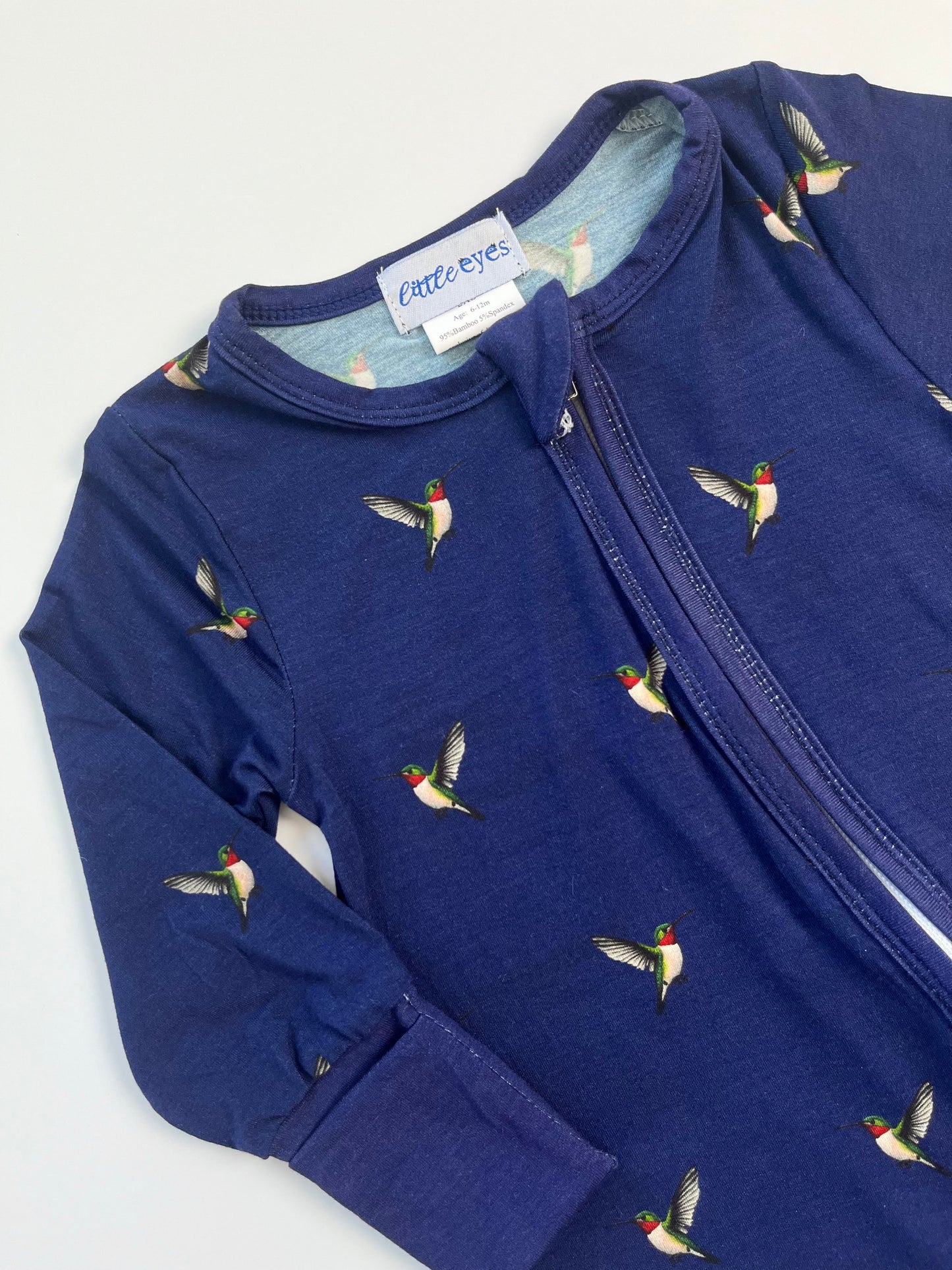 Hello Hummingbird Zippy - Old Style Zipper Cover