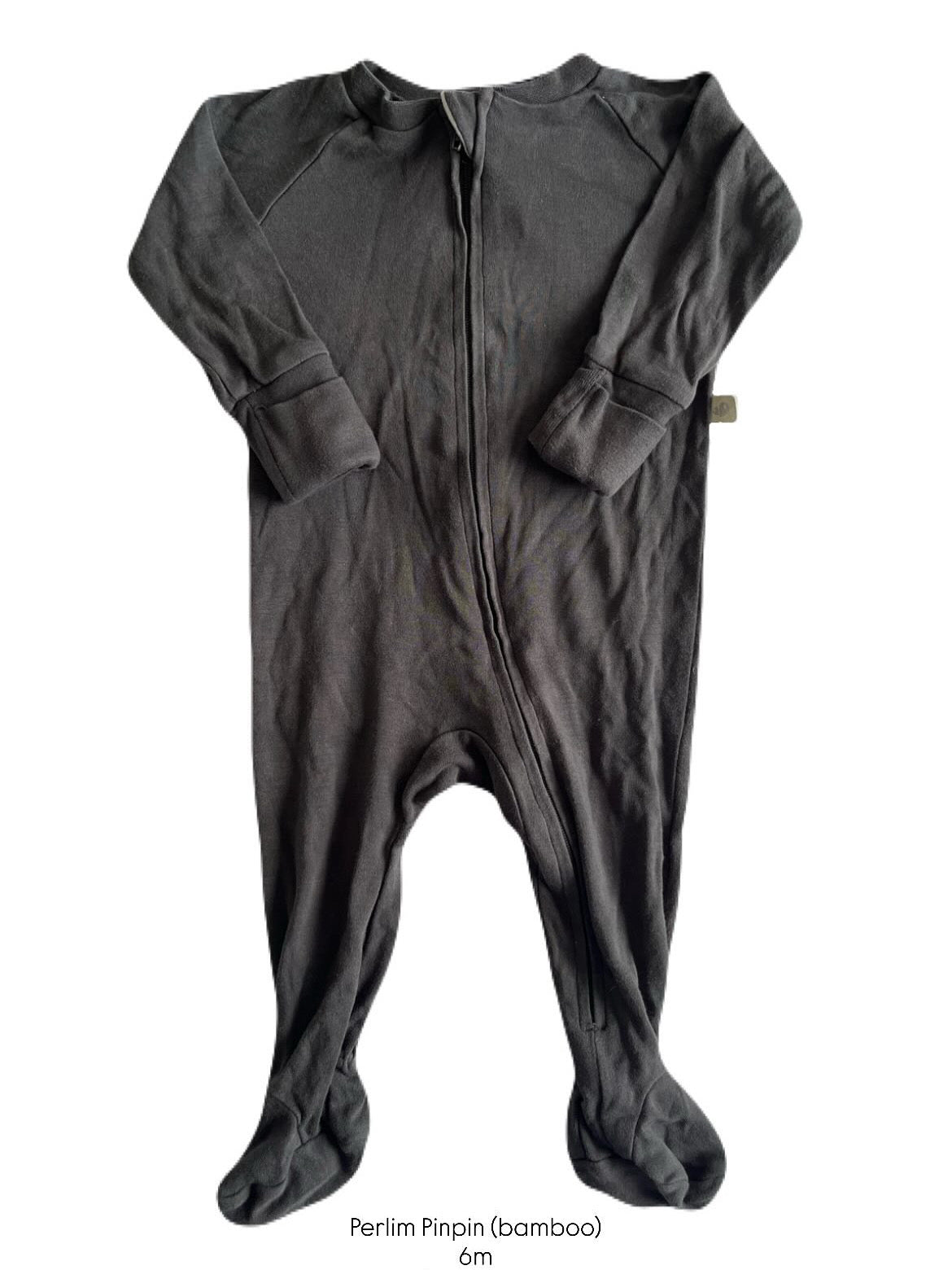 Perlim Pinpin Grey Bamboo Footed Sleeper
6m