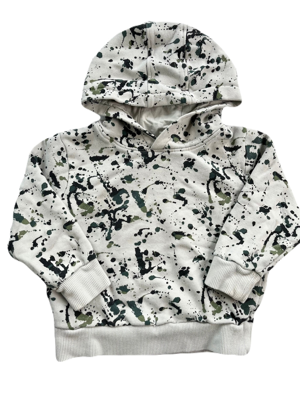 NEXT Splatter Paint Grey Hoodie Set 2-3 yrs
