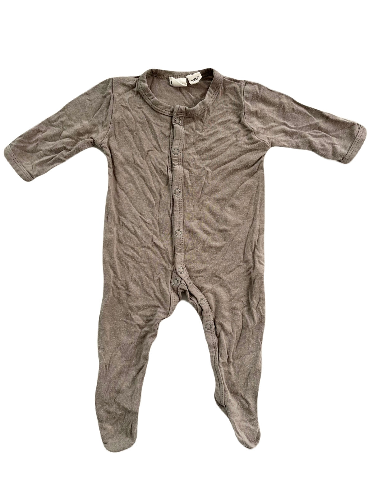 Kyte Bamboo Beige Snap Footie Newborn