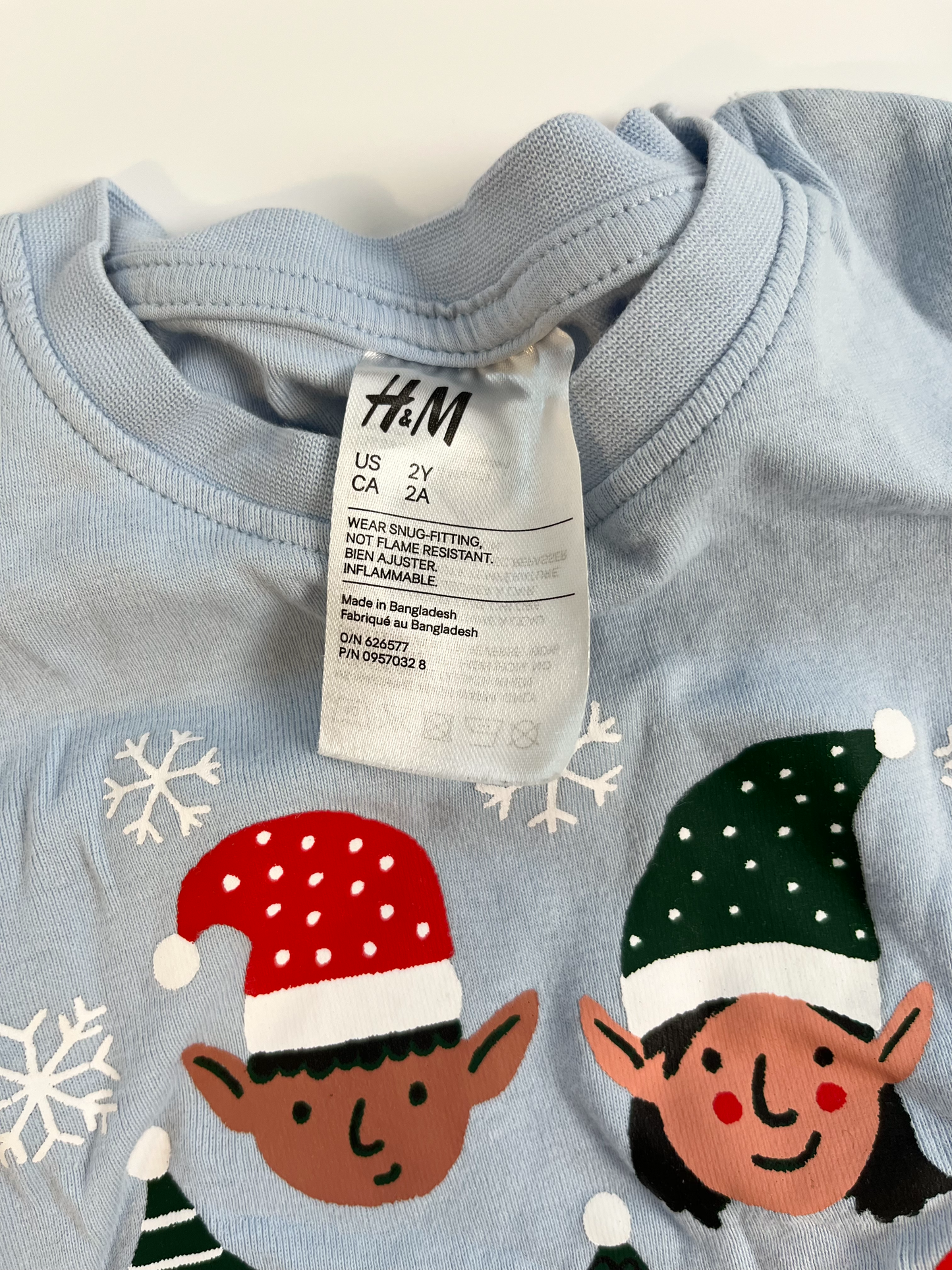 H&M Holiday Pjs 2T
