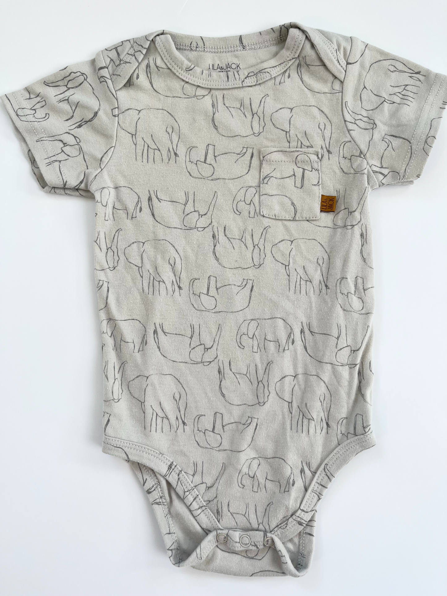 Lila & Jack Elephant Short Set 18-24m