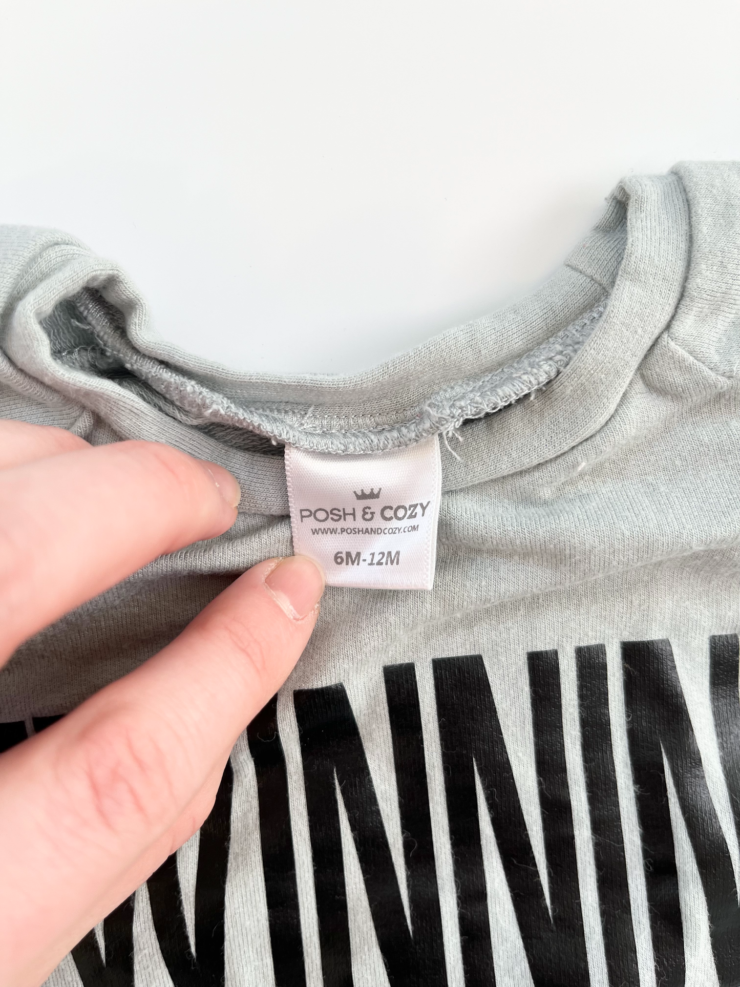 Posh & Cozy Bamboo Crewneck 6-12m