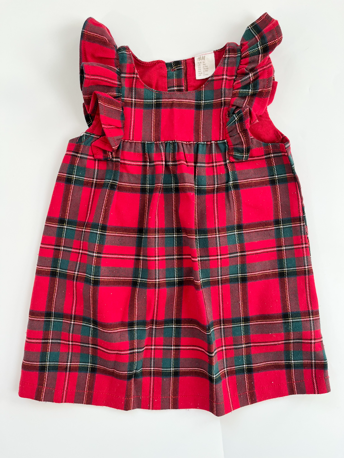 H&M Plaid Dress 6-12m