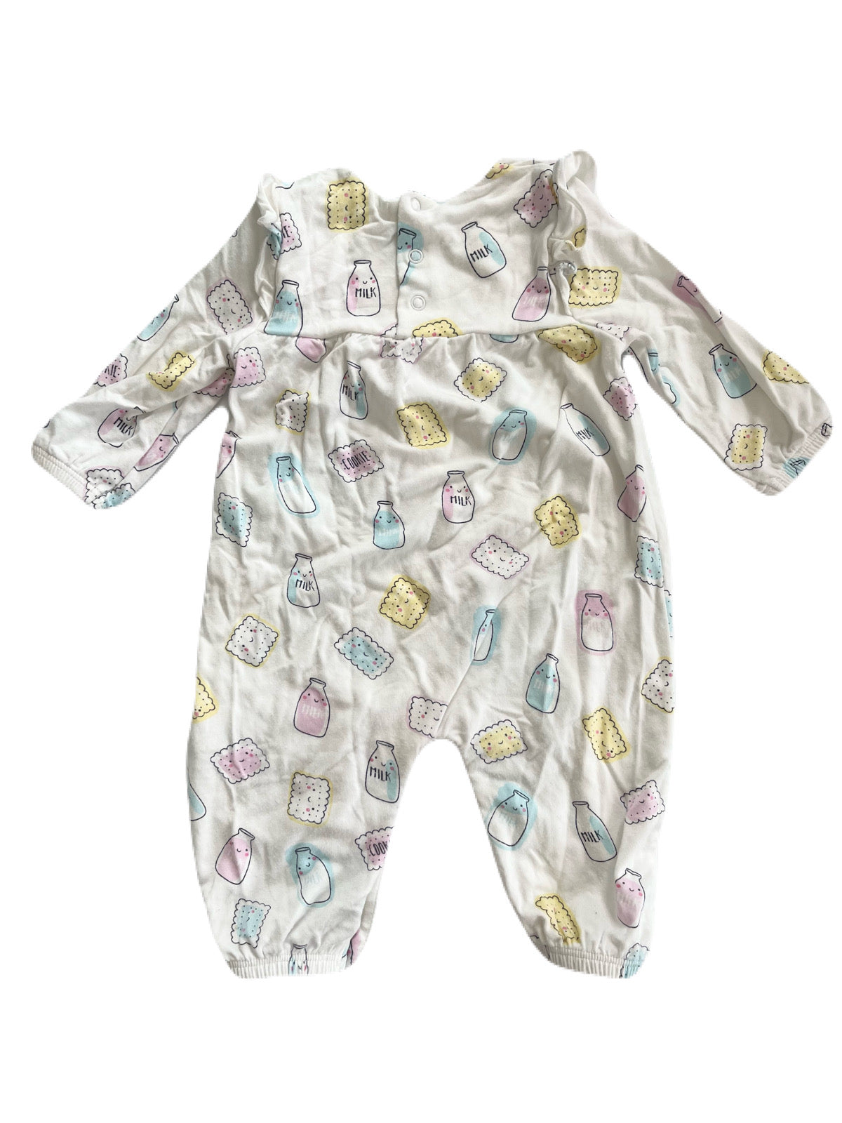Angel Dear Milk & Cookies Bamboo Romper 0-3m