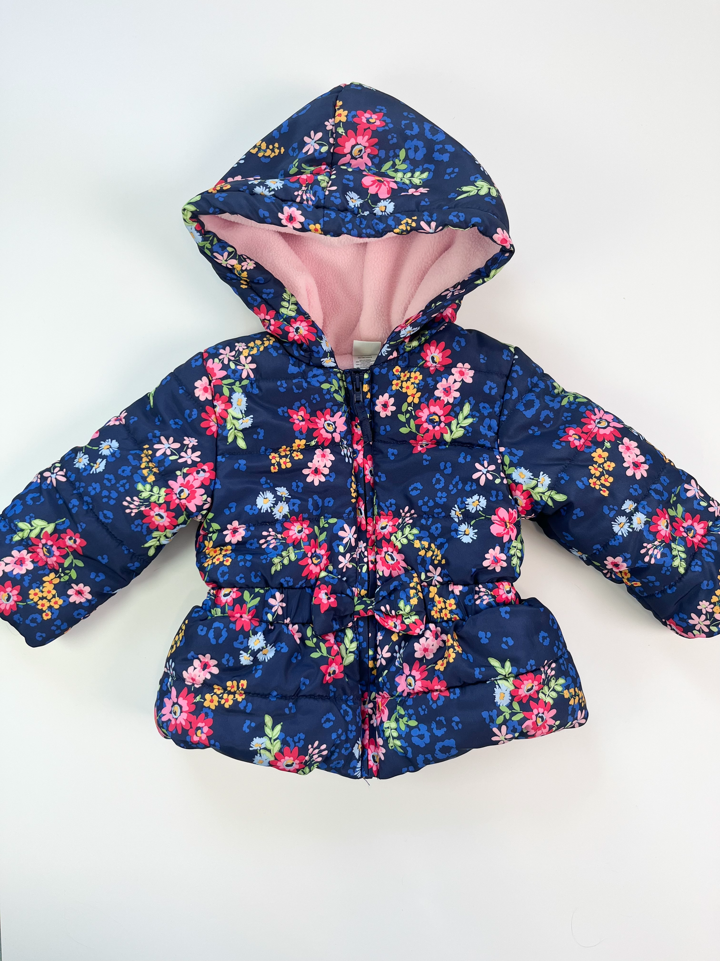 Little Me Floral Winter Jacket 12m