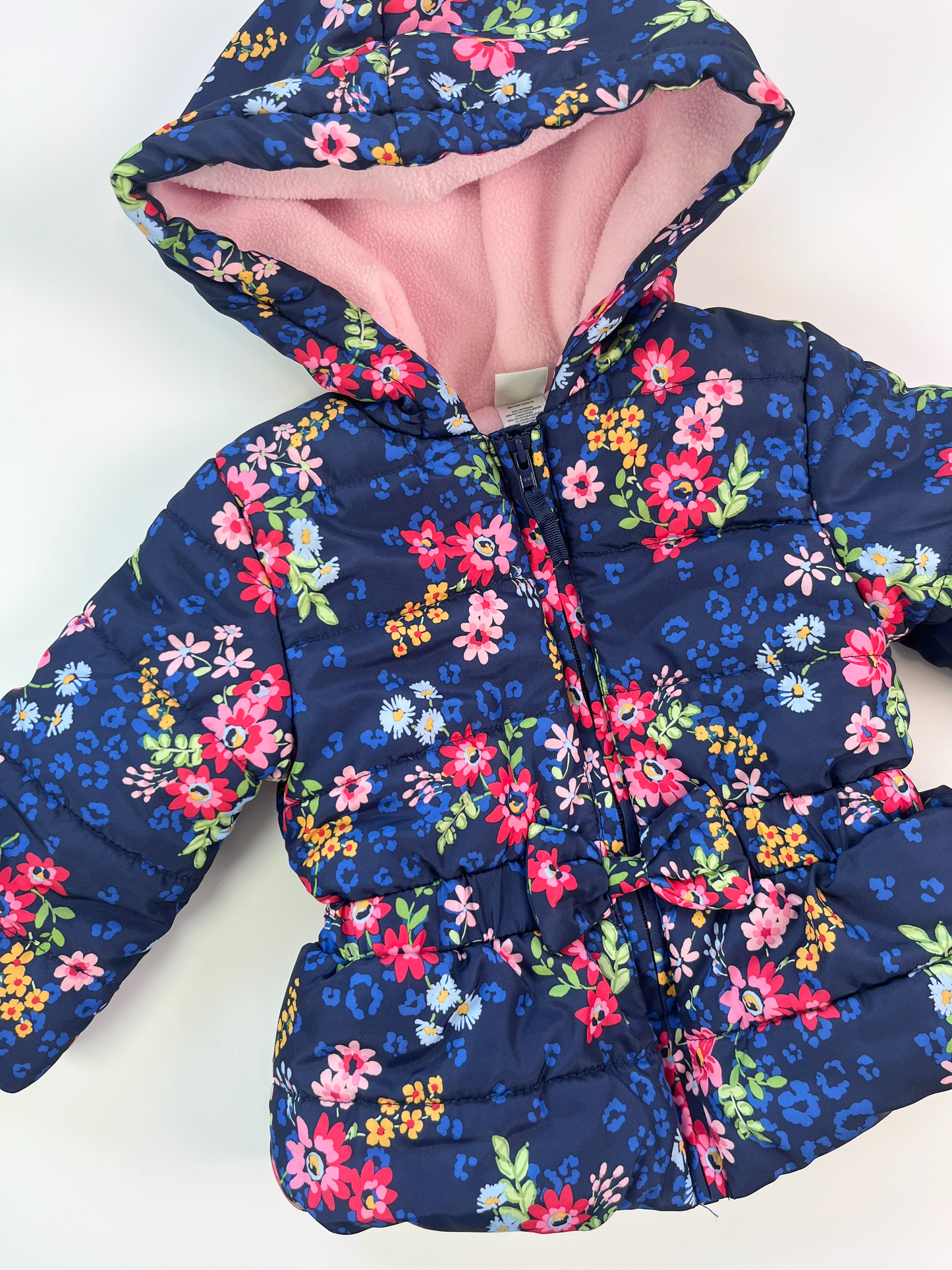 Little Me Floral Winter Jacket 12m