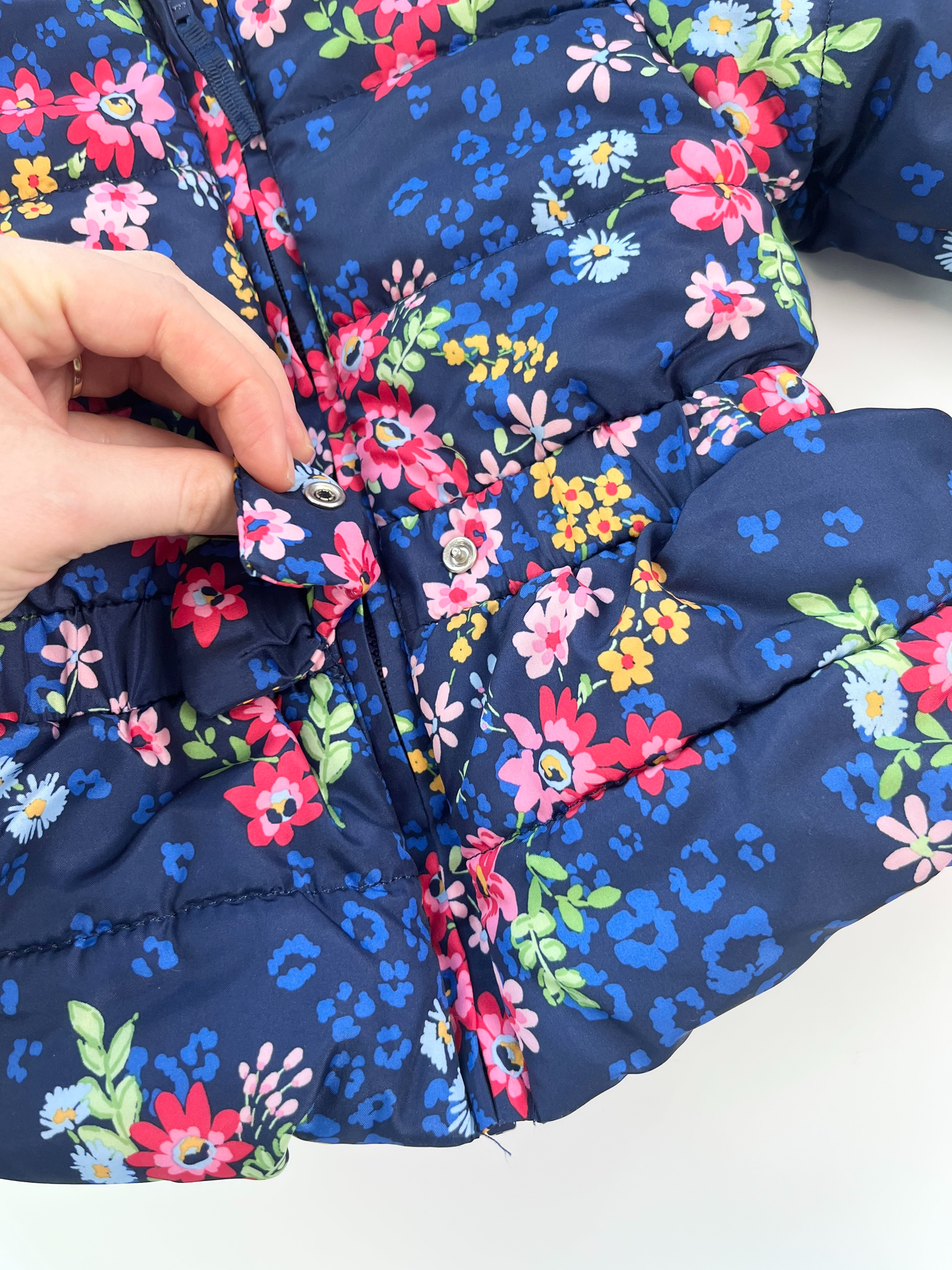 Little Me Floral Winter Jacket 12m