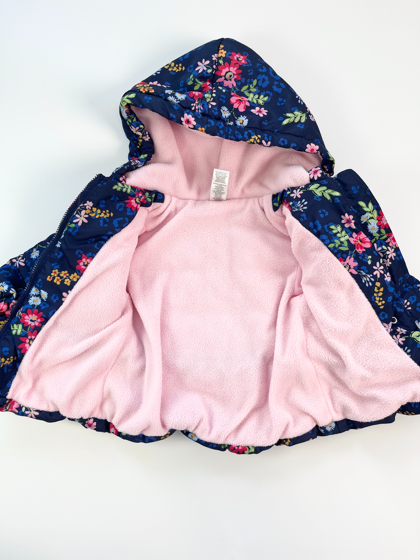 Little Me Floral Winter Jacket 12m