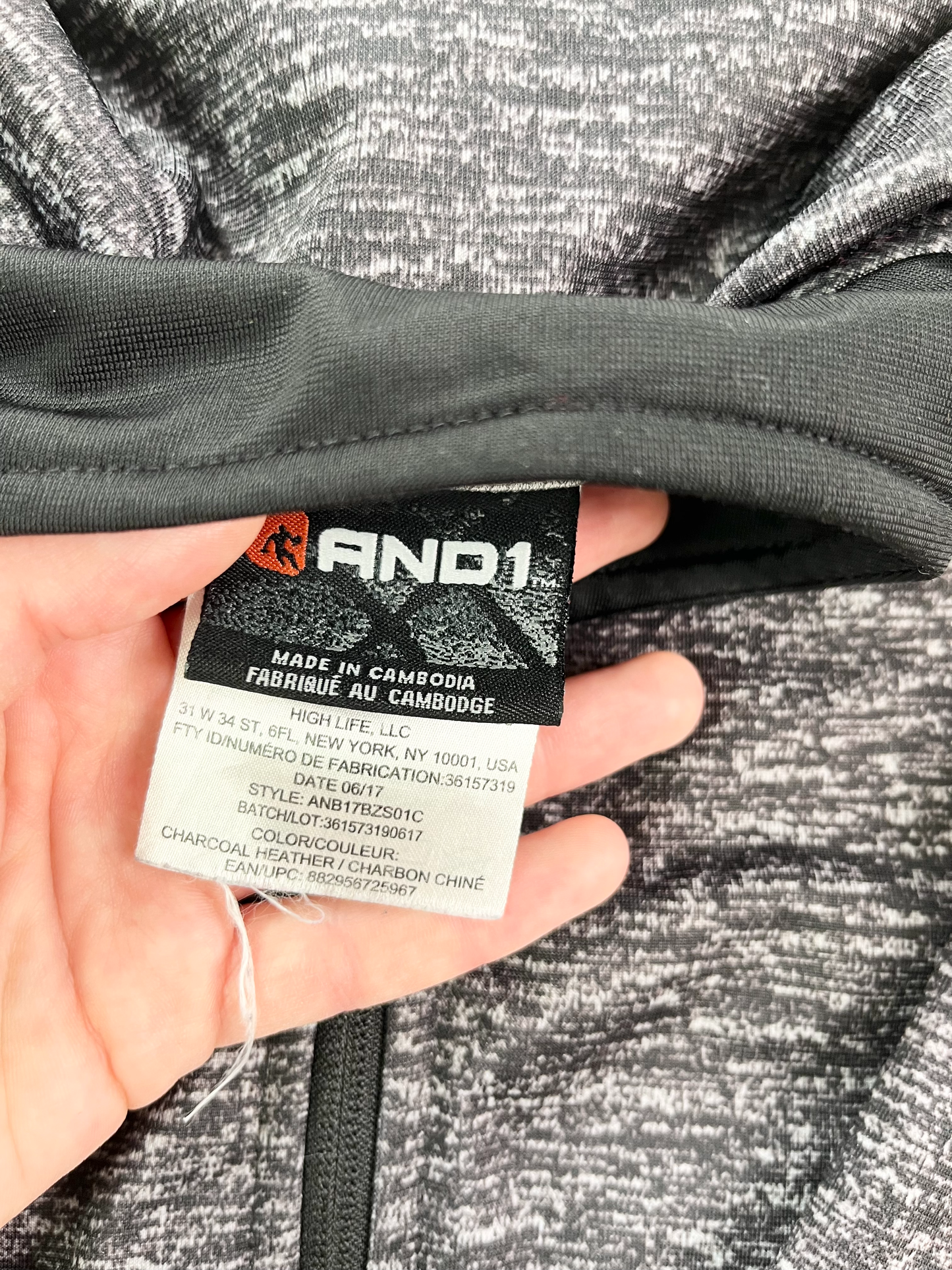 AND1 Zip-Up Athletic Sweater 4-5T