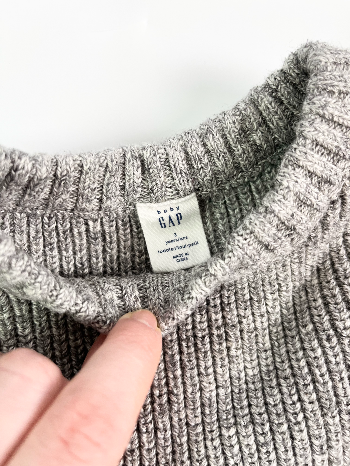 GAP Grey Knit Sweater 3T