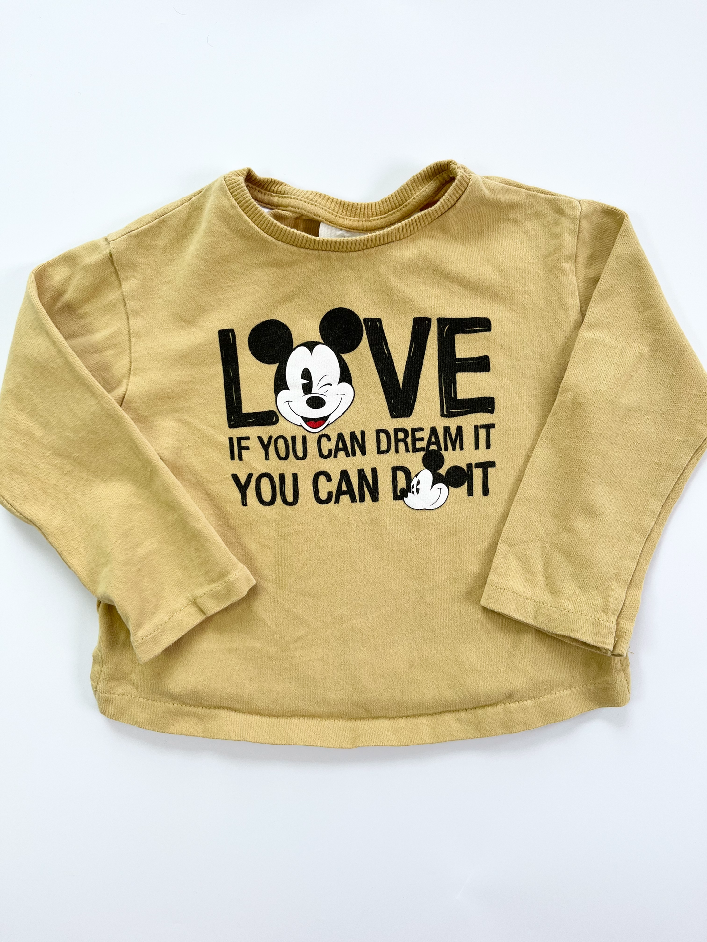 Z A R A Mickey Long Sleeve 12-18m