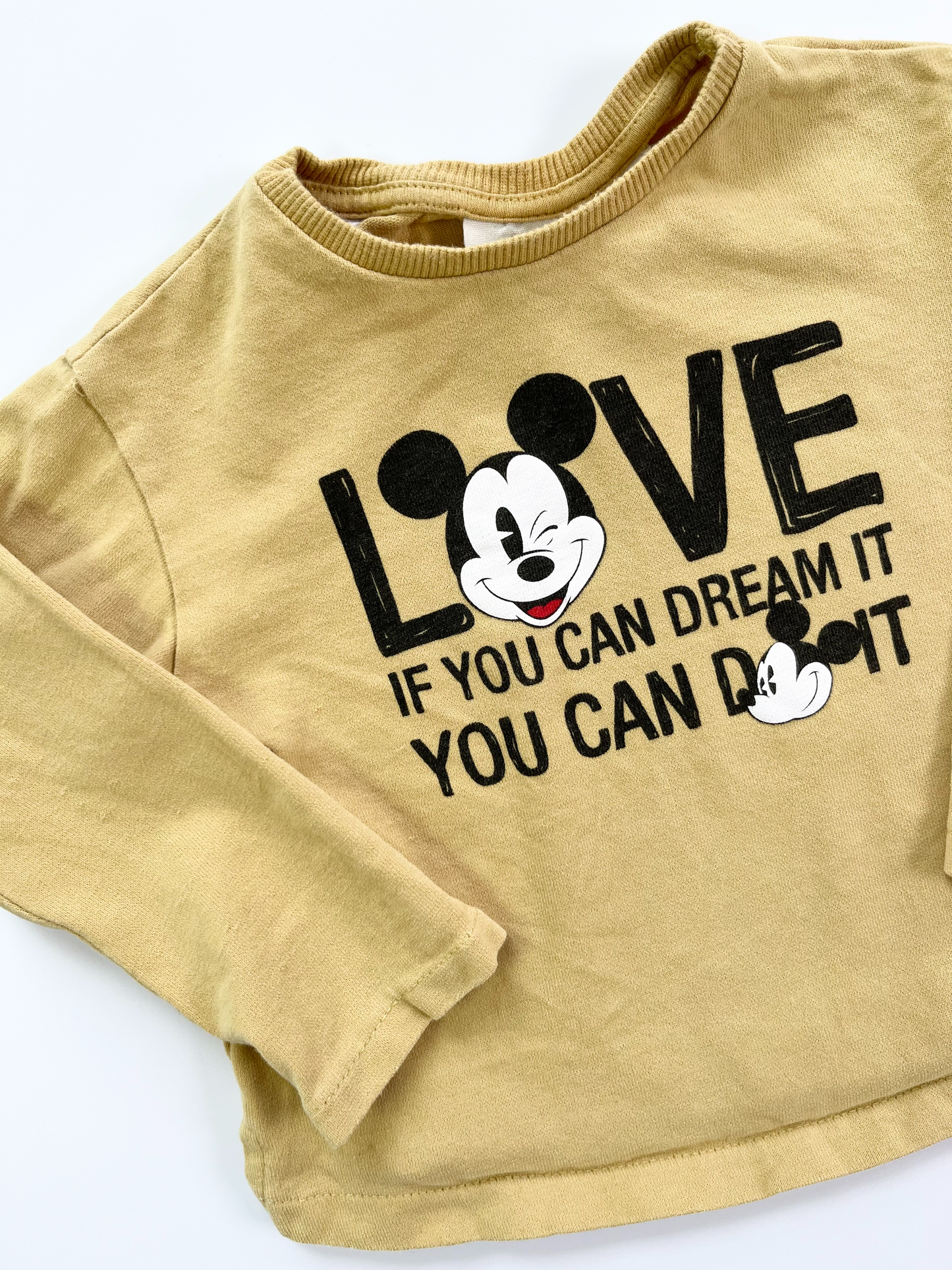 Z A R A Mickey Long Sleeve 12-18m