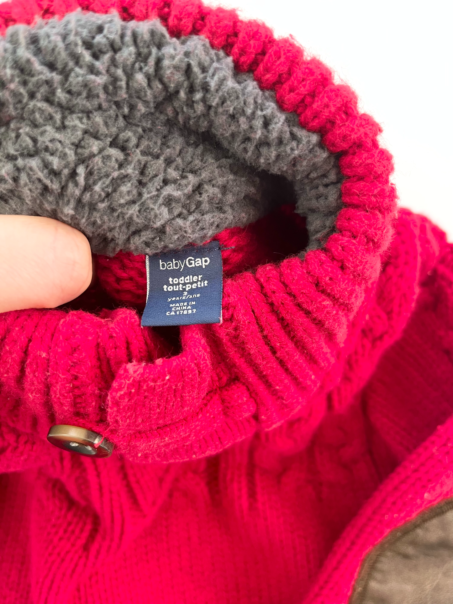 GAP Red Knit Sweater 3T