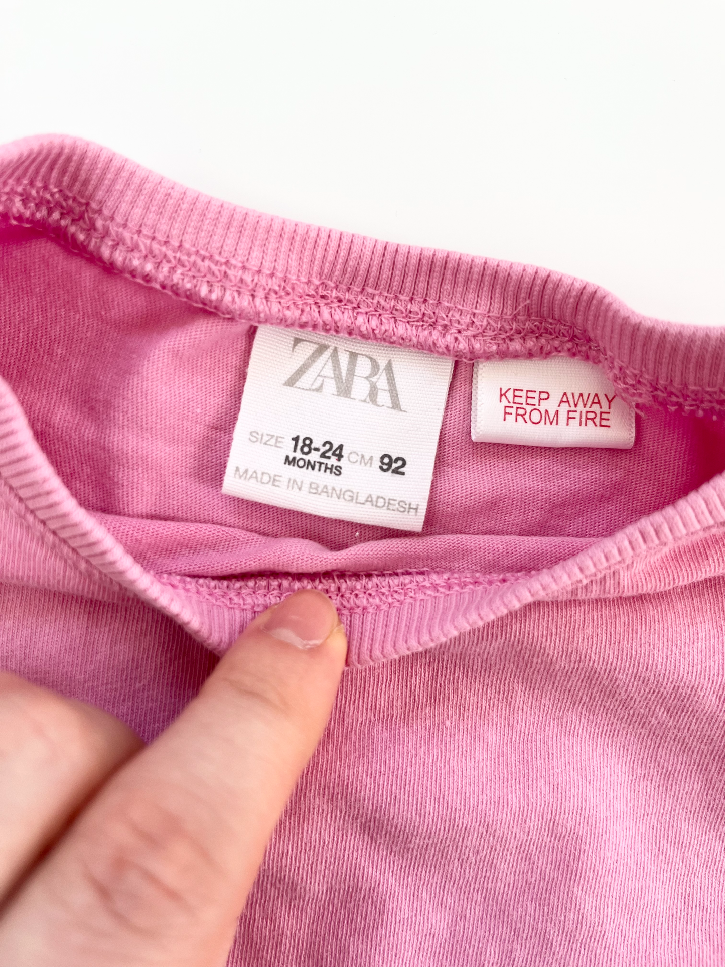 ZARA Pink T-Shirt 18-24m