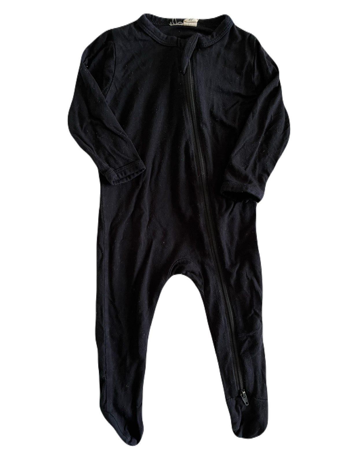 Kyte Black Bamboo Footed Sleeper 3-6m
