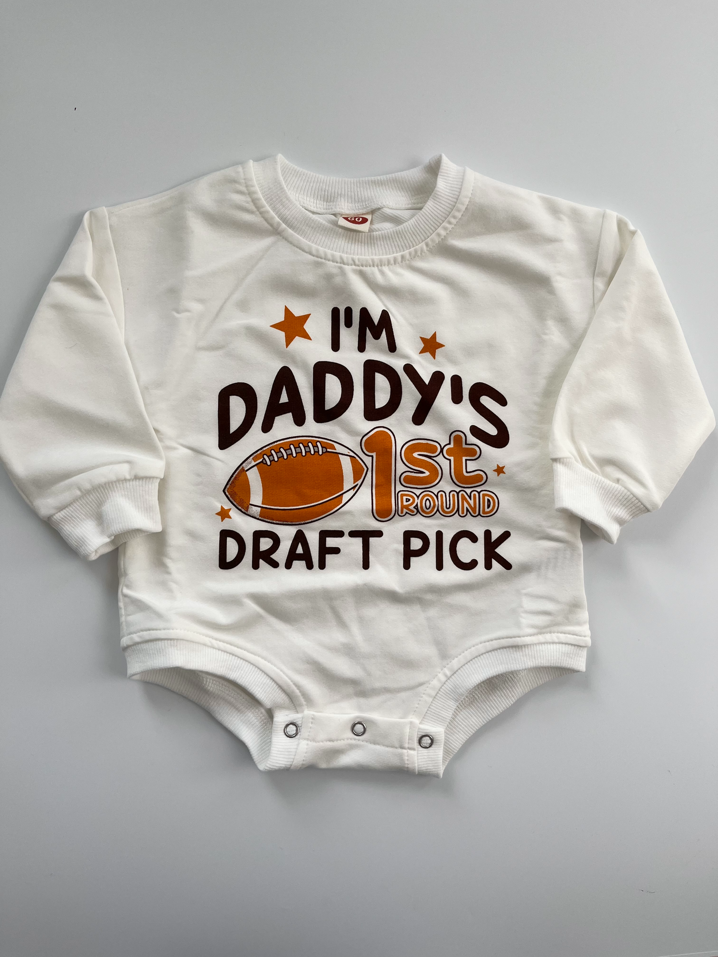 Footbal Bubble Romper 9-12M