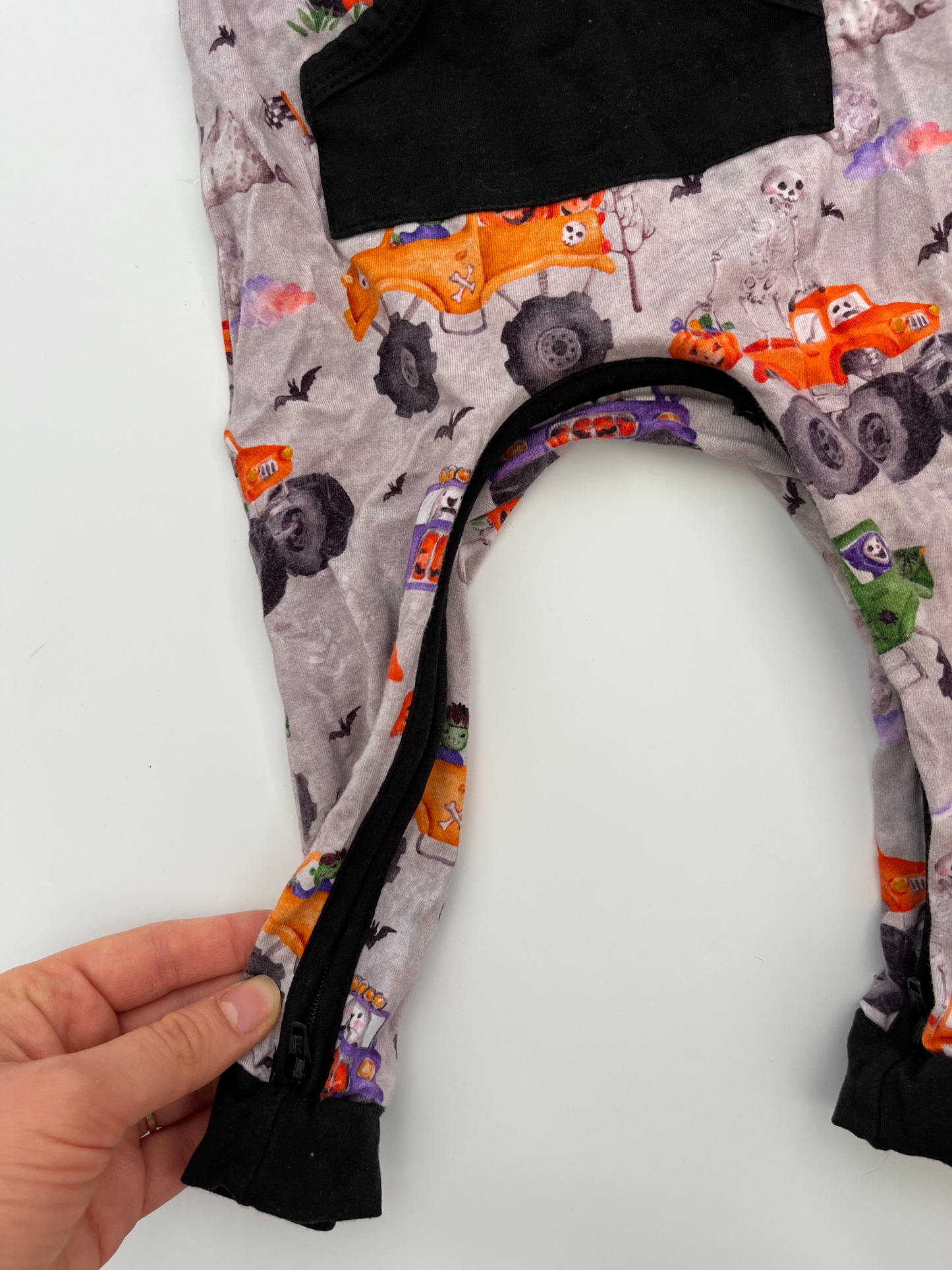 The Sleepy Sloth Bamboo Halloween Longall, 3-6m
