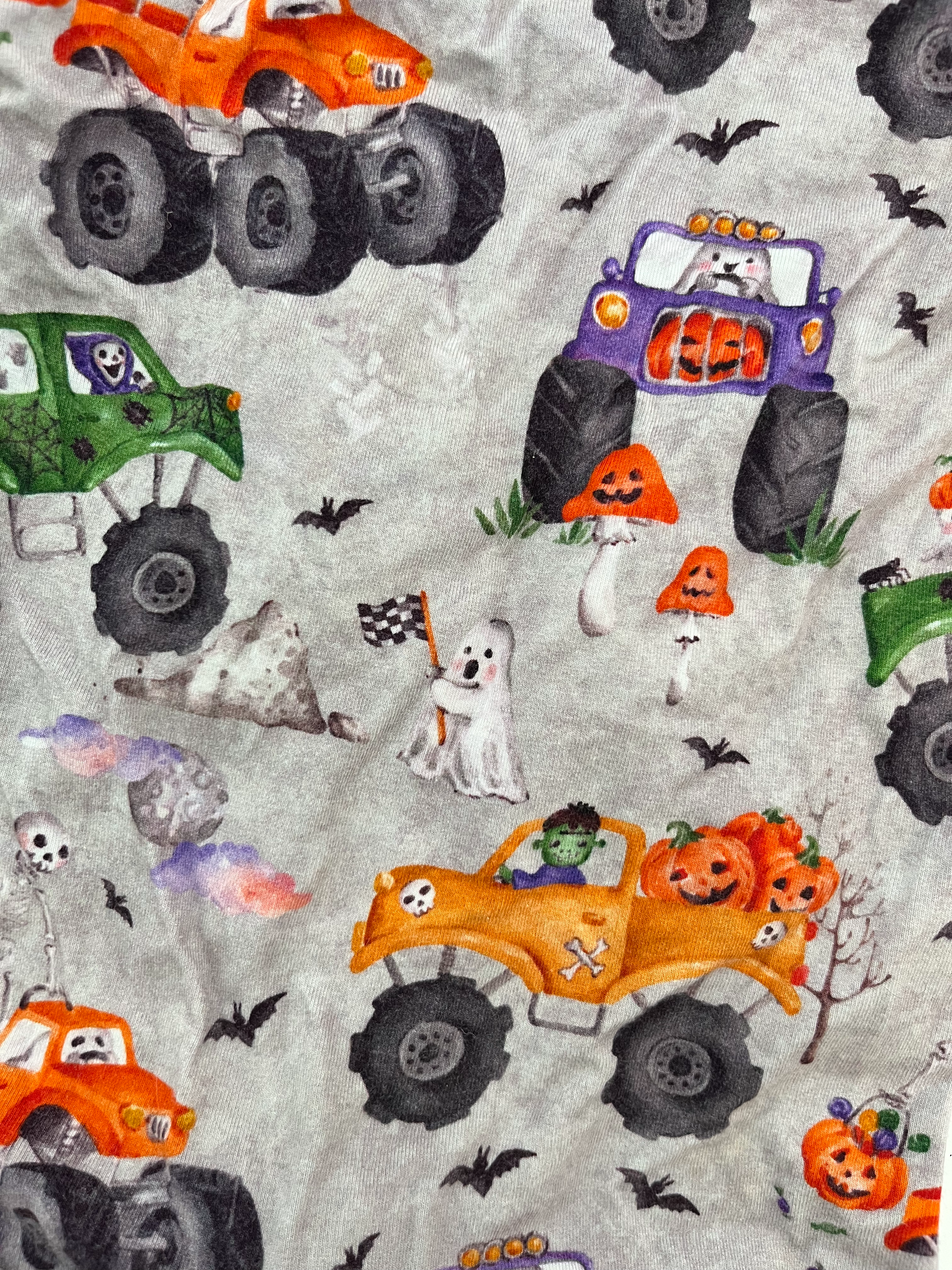 The Sleepy Sloth Bamboo Halloween Longall, 3-6m