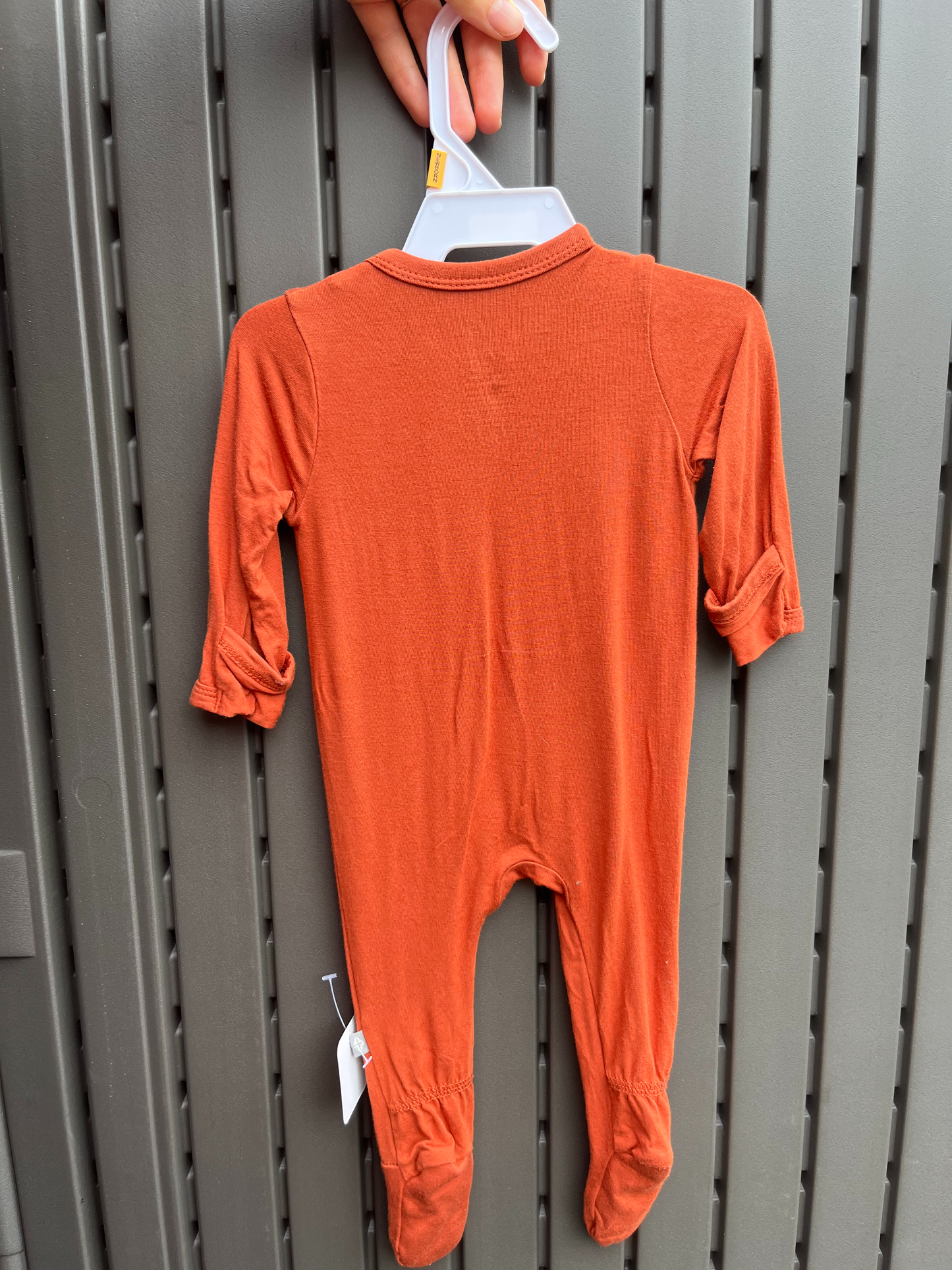 Kyte Orange Bamboo Footed Sleeper 0-3m