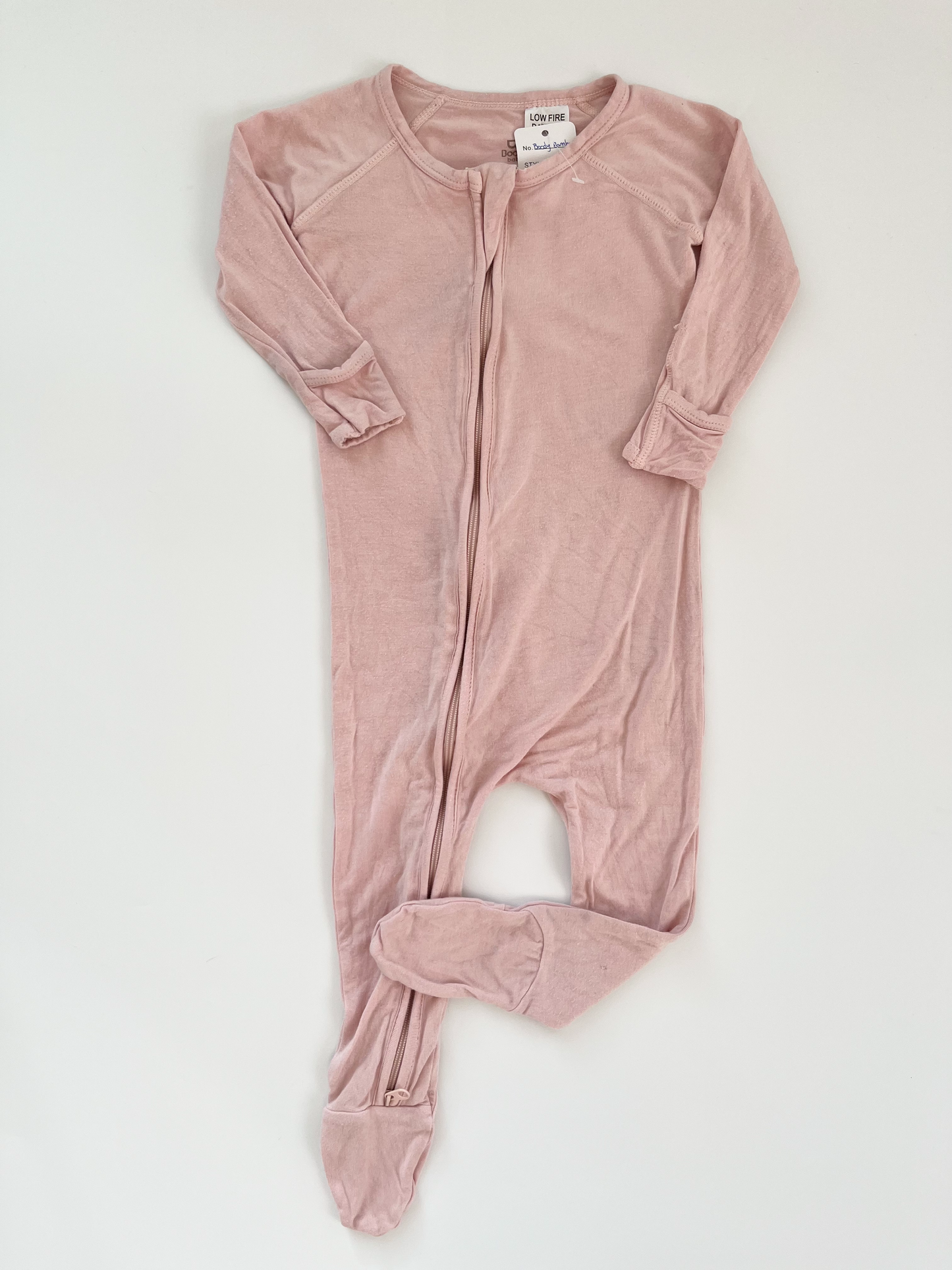 Boody Baby Bamboo Footed Sleeper 6-12m