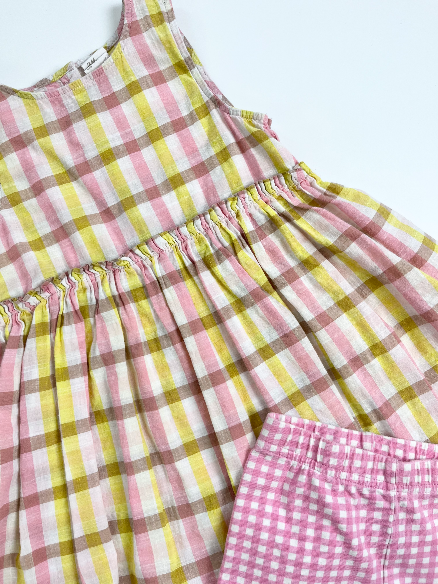 H&M Dress & George Bike Shorts 12-18m