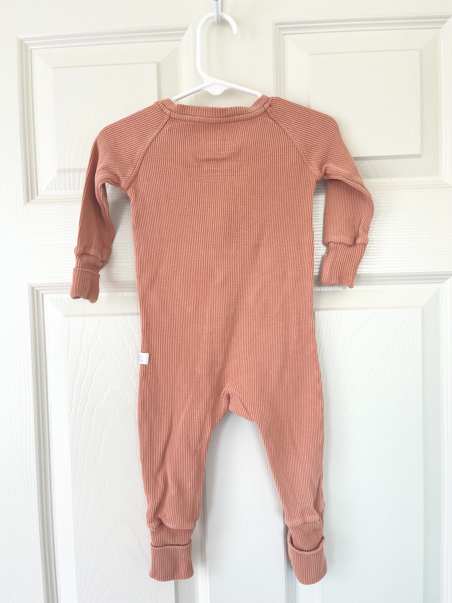Loulou Lollipop Orange Waffle Sleeper 6-12m