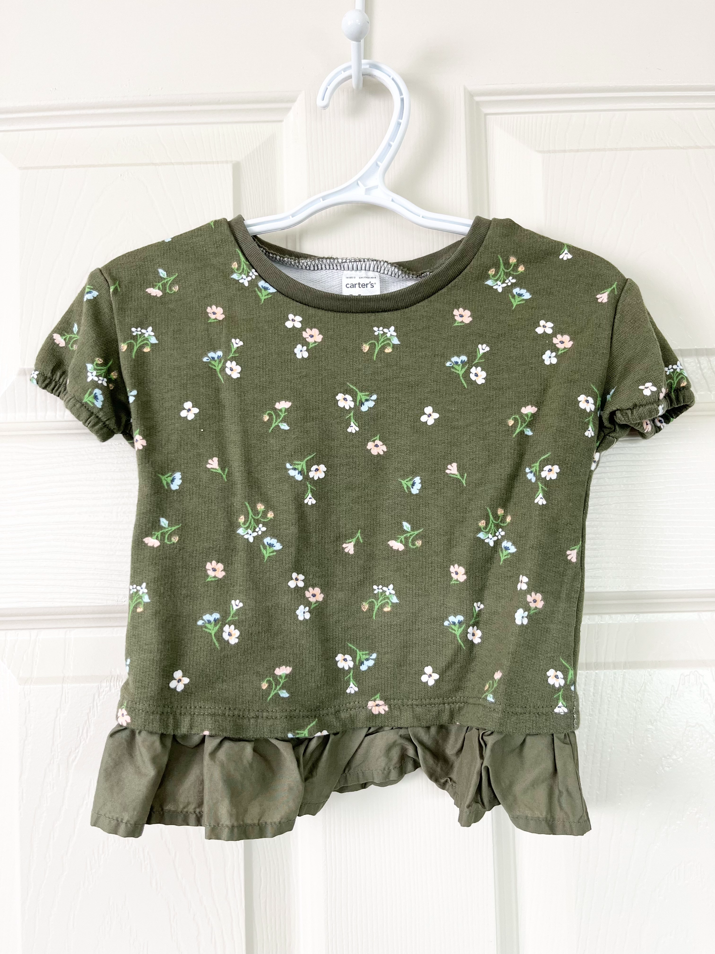 Old Navy Overalls & Carters Shirt 18-24m
