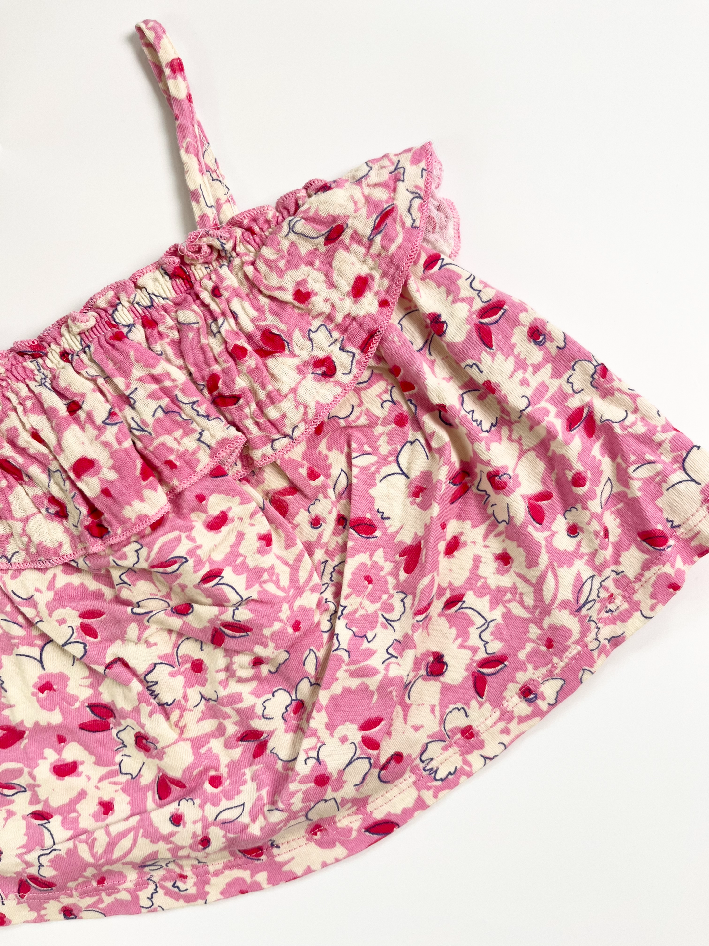 ZARA Pink Floral Tank Top 2-3yrs