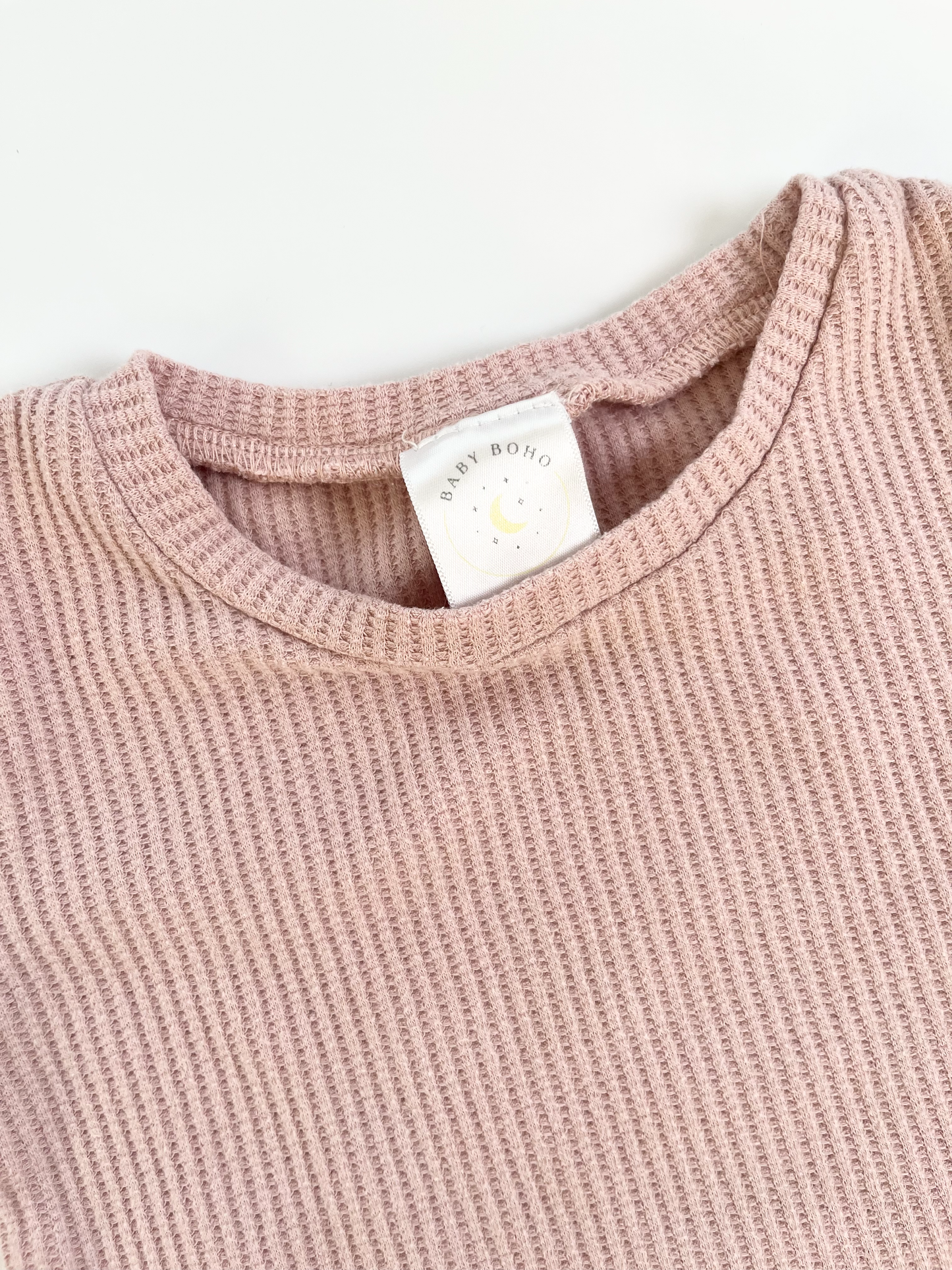 Baby Boho Pink Short Waffle Set 12-18m