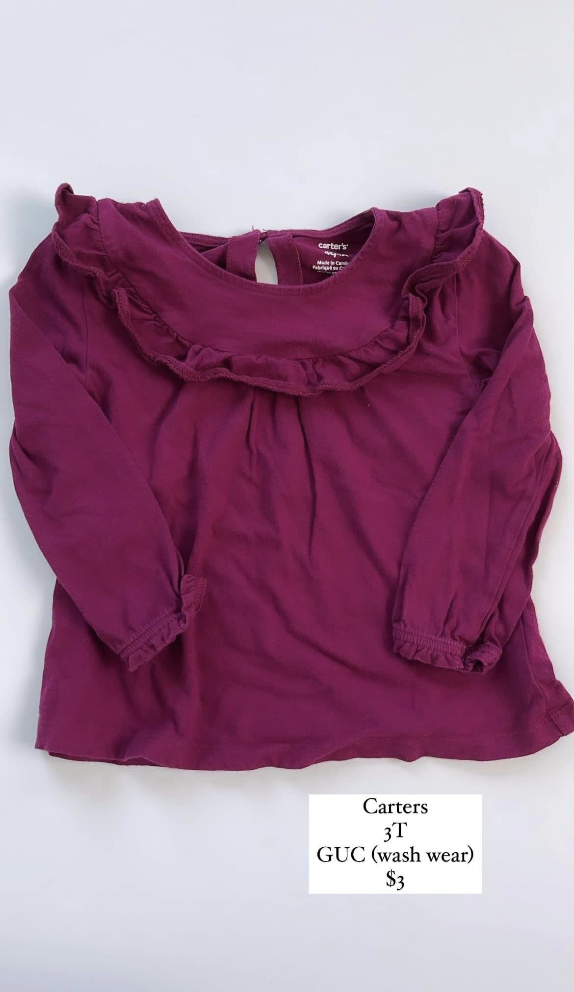 Carters Long Sleeve Shirt 3T