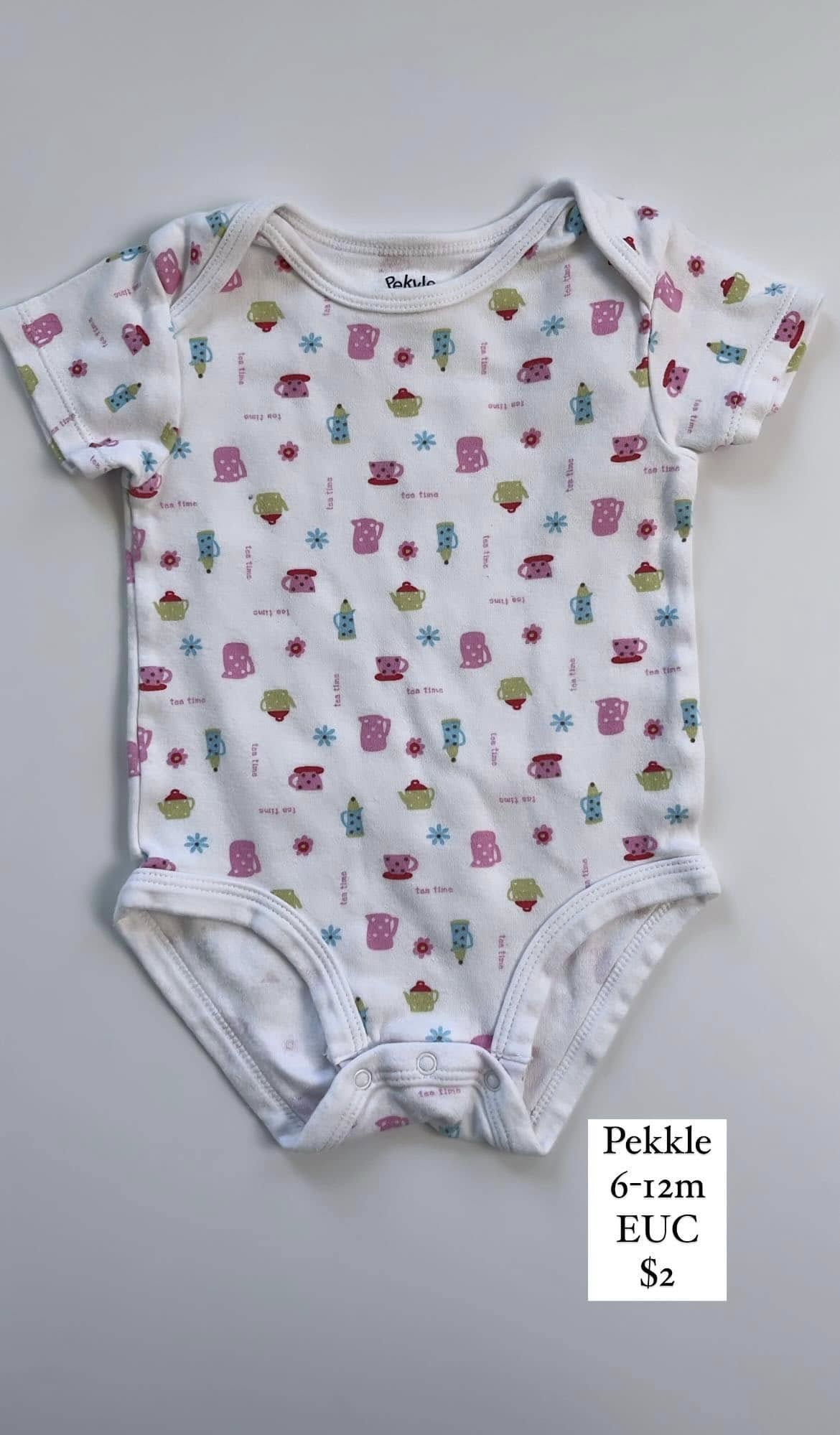 Pekkle "Tea Time" Onesie 6-12m