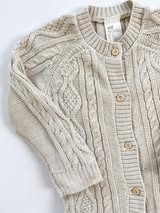 H&M Beige Knit Romper 12m