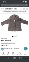 Beba Bean Knit Hoodie 12-18m