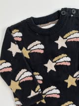 HUX Shooting Star Knit Sweater - Size 1/12-18m