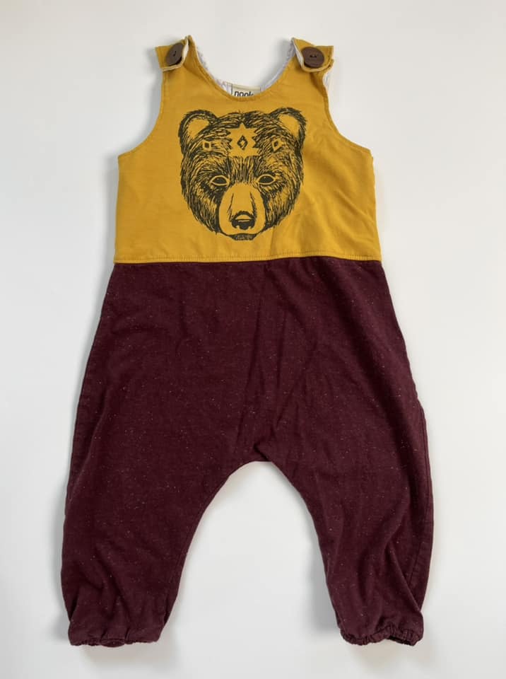 Nooks Design Bear Romper 12-18m