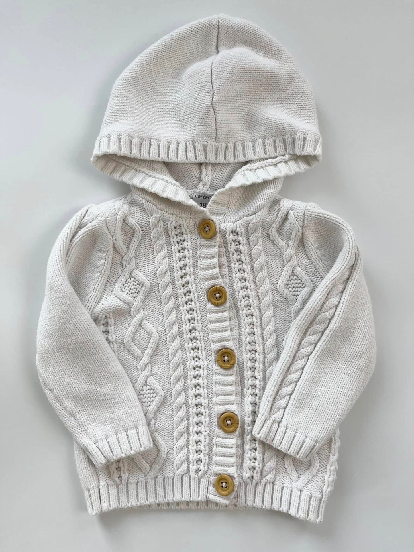 Carters Knit Hoodie 18m