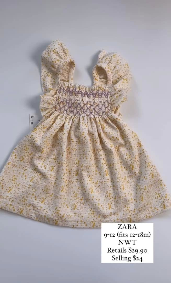 ZARA Floral Dress 12-18m