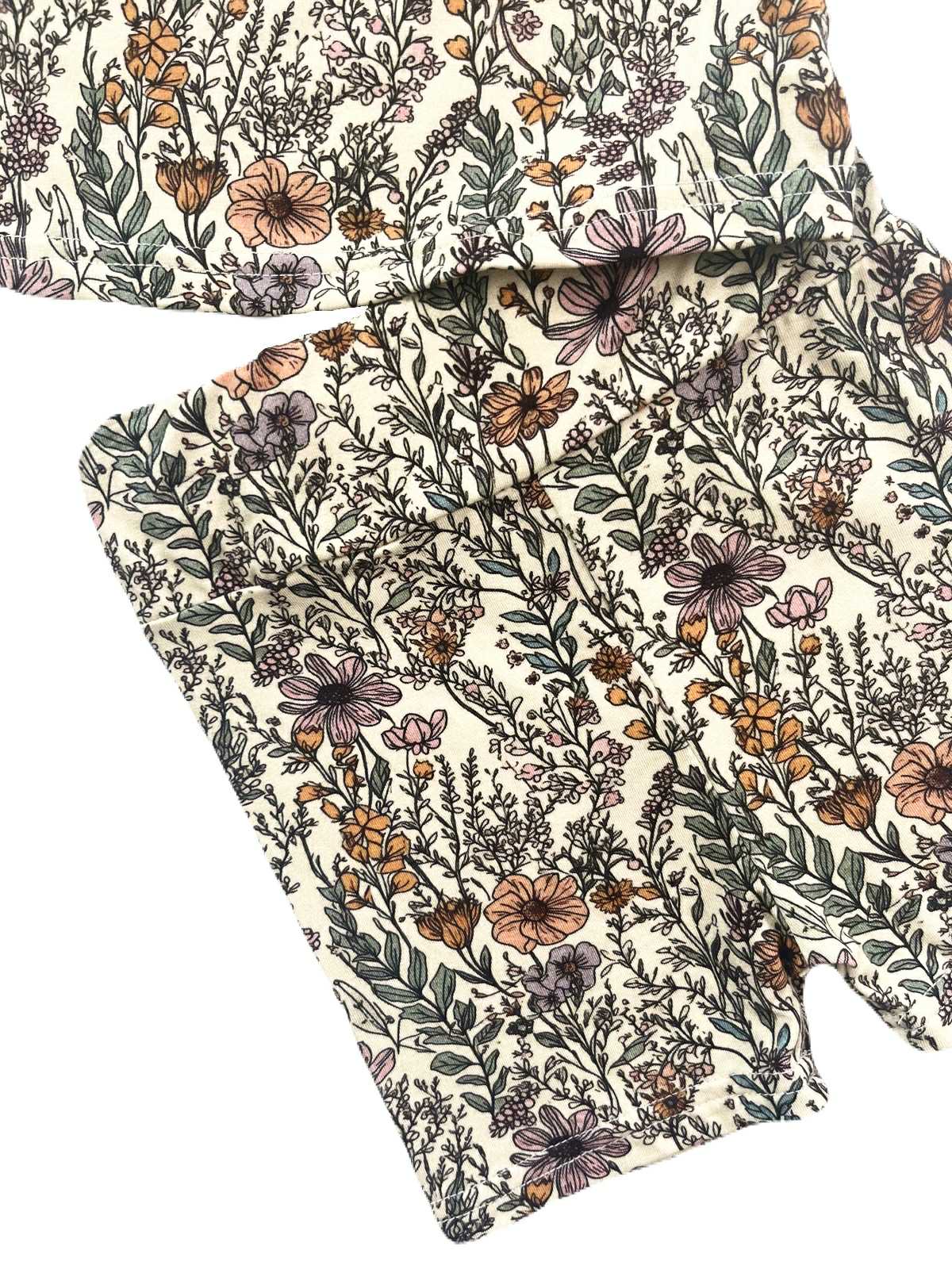 Golden Hour Flora Bike-Shorts Tank Set