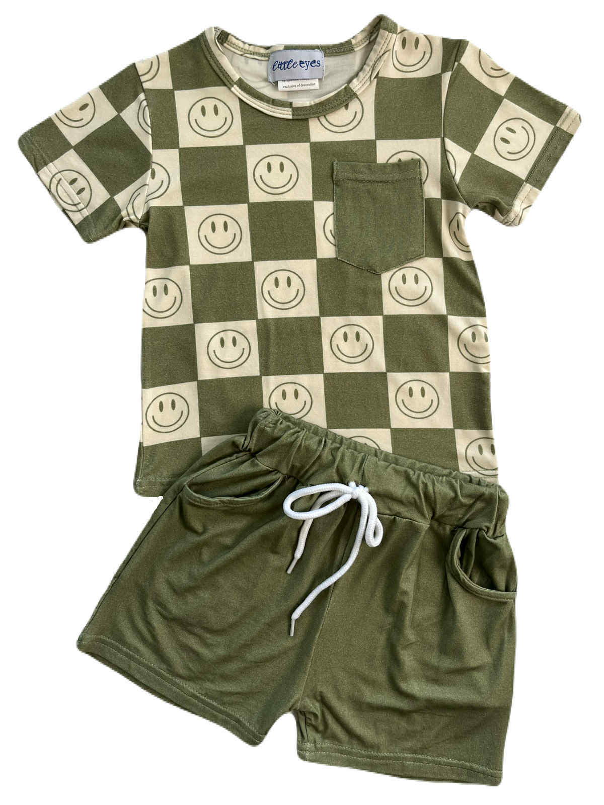 Smiles & Tiles Pocket T-Shirt & Shorts Set