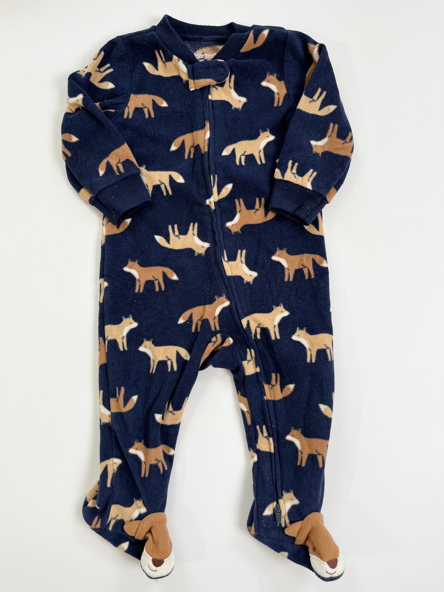 Carters Fleece Fox Onesie 6-9m